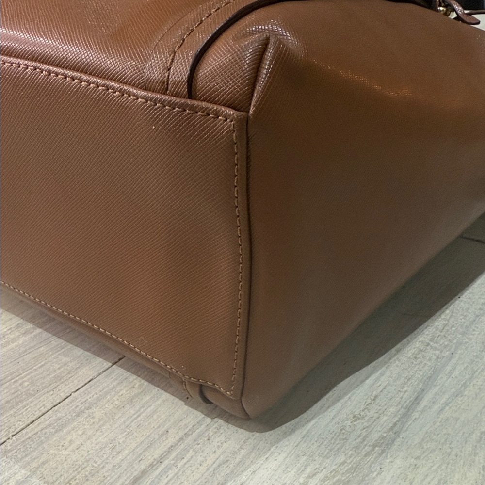 Coach Tan Leather Tote/Crossbody Bag - Picture 9 of 14